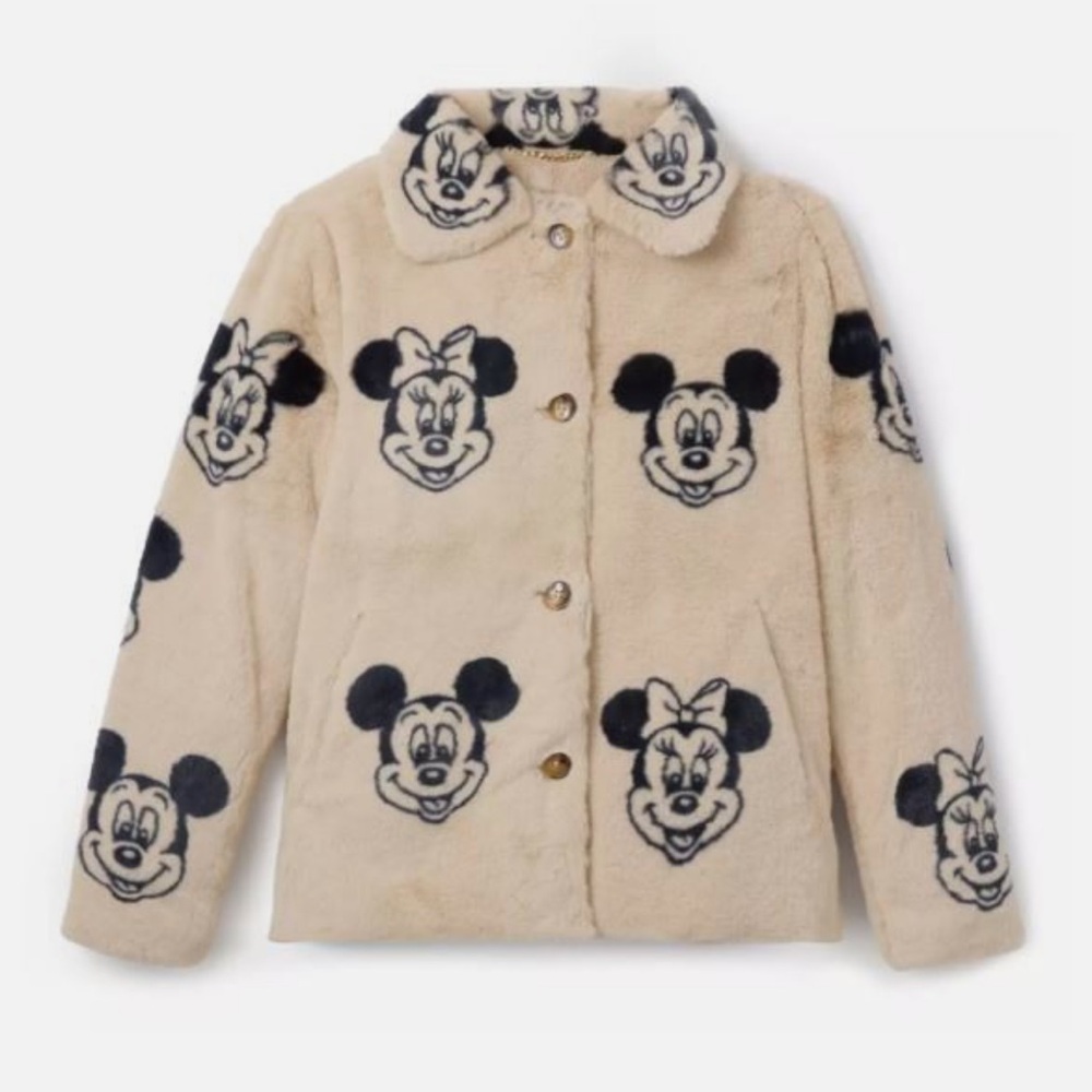 Minnie & Mickey Mouse Furry Jacket
